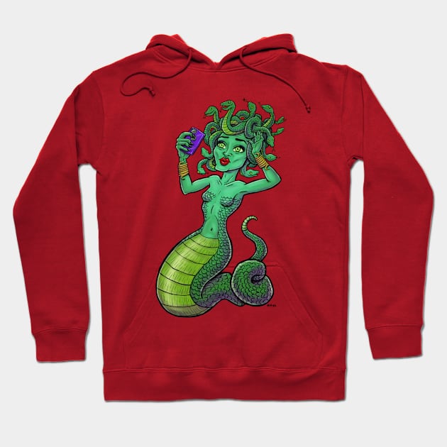 Medusa's First (and Last) Selfie Hoodie by mcillustrator